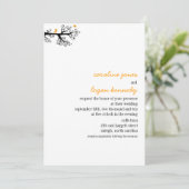 Eenvoudige vogels op boomvertakking kaart (Staand voorkant)