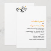 Eenvoudige vogels op boomvertakking kaart (Voorkant / Achterkant)