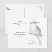 Eenvoudige Vogelviering van het Leven II Briefkaart (Voorkant / Achterkant)