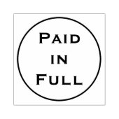 Eenvoudige "Voldaan" Stempel (Afrduk)