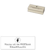 Eenvoudige Volg ons op Facebook, sociale media Rubberstempel (Gestempeld)