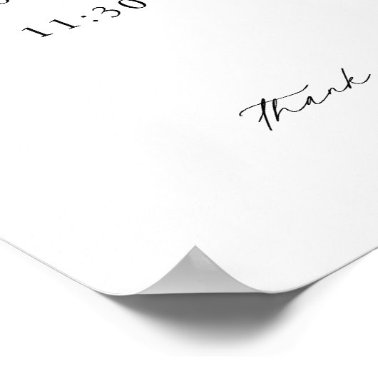 Eenvoudige volgorde van gebeurtenissen Weddenschap Poster (Hoek)