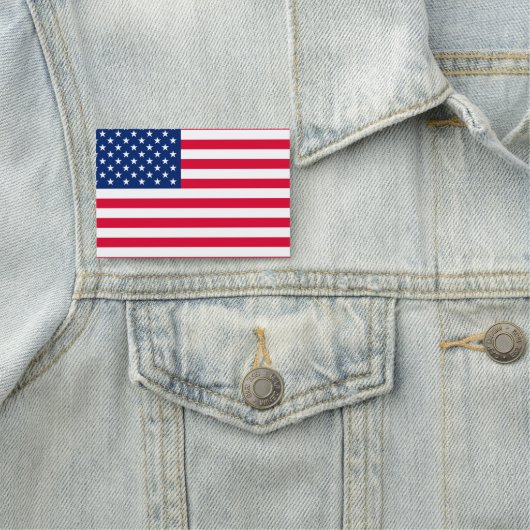 Eenvoudige volledige Amerikaanse vlag-tags Naamplaatje (In situ)