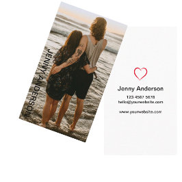 Eenvoudige volledige foto minimalistische fotograf visitekaartje