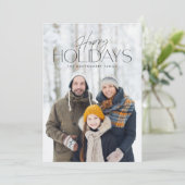 Eenvoudige, volledige foto moderne vakantiekaart (Staand voorkant)