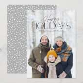 Eenvoudige, volledige foto moderne vakantiekaart (Voorkant / Achterkant)