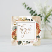 Eenvoudige volledige kleuren Hartelijk dank Bedankkaart (Staand voorkant)