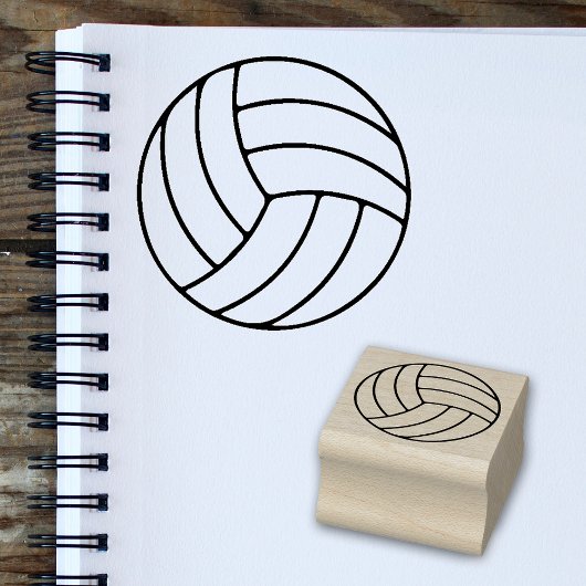 Eenvoudige Volleybal Mini Stamp voor Sportfans Rubberstempel