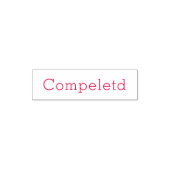 Eenvoudige Voltooide Stempel (Design)