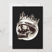 Eenvoudige Volwassen  Halloween Party Gotische Sch Kaart (Achterkant)