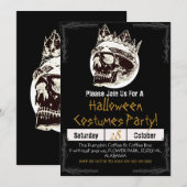 Eenvoudige Volwassen  Halloween Party Gotische Sch Kaart (Voorkant / Achterkant)