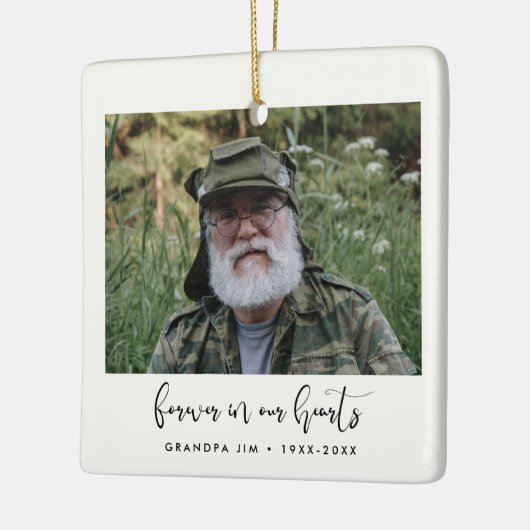 Eenvoudige voorgeschiedenis in ons hart keramisch ornament (Links)