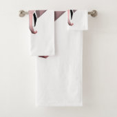 Eenvoudige vormen Geometrie Elephant Head Bad Handdoek (Insitu)