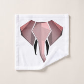 Eenvoudige vormen Geometrie Elephant Head Bad Handdoek (Wasdoekje)