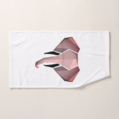 Eenvoudige vormen Geometrie Elephant Head Bad Handdoek (Handdoek)