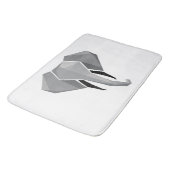 Eenvoudige vormen Geometrie Elephant Head Badmat (Gekanteld)