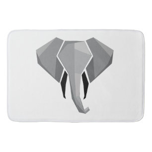 Eenvoudige vormen Geometrie Elephant Head Badmat