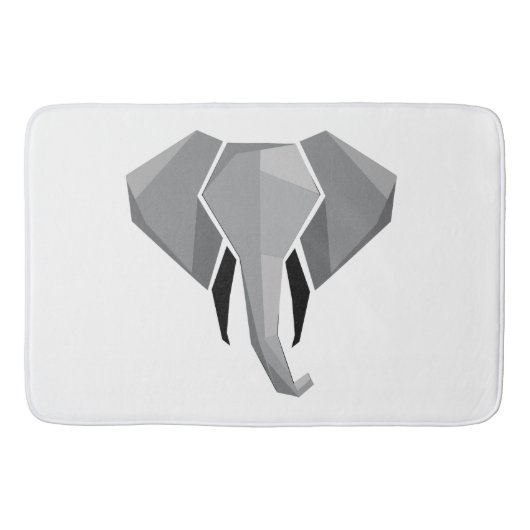 Eenvoudige vormen Geometrie Elephant Head Badmat (Voorkant)