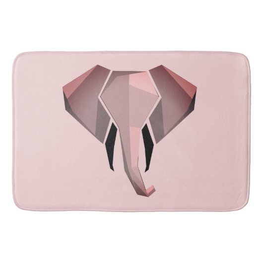 Eenvoudige vormen Geometrie Elephant Head Badmat (Voorkant)