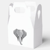 Eenvoudige vormen Geometrie Elephant Head Bedankdoosjes (Geopend)