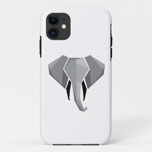 Eenvoudige vormen Geometrie Elephant Head Case-Mate iPhone Case (Achterkant)