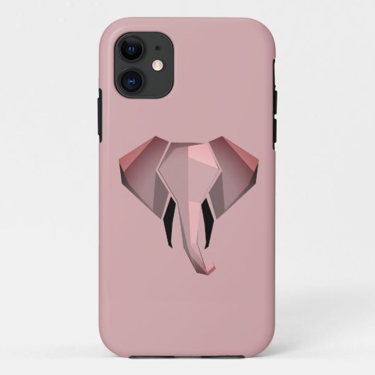 Eenvoudige vormen Geometrie Elephant Head Case-Mate iPhone Case (Achterkant)