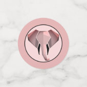 Eenvoudige vormen Geometrie Elephant Head Confetti (Kleine voorkant)