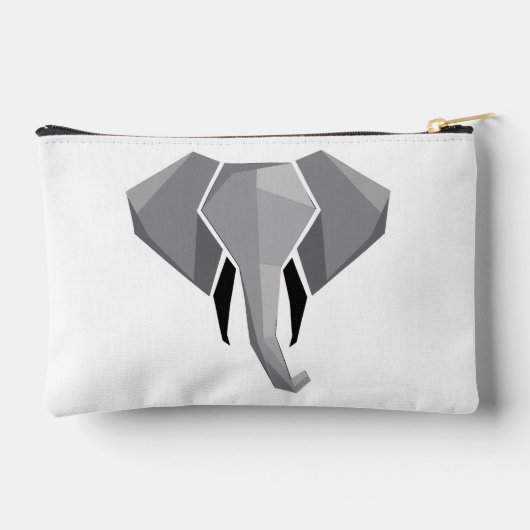 Eenvoudige vormen Geometrie Elephant Head Etui (Achterkant)