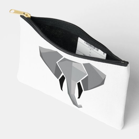 Eenvoudige vormen Geometrie Elephant Head Etui (Open)