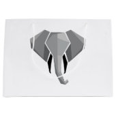 Eenvoudige vormen Geometrie Elephant Head Groot Cadeauzakje (Voorkant)