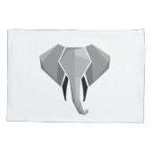 Eenvoudige vormen Geometrie Elephant Head Kussensloop (Achterkant)