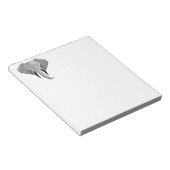 Eenvoudige vormen Geometrie Elephant Head Notitieblok (Schuin)