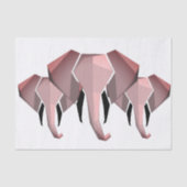 Eenvoudige vormen Geometrie Elephant Head Tissuepapier (Voorkant)
