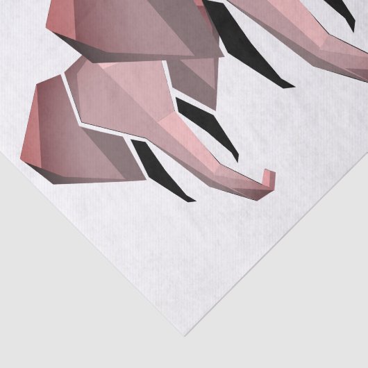 Eenvoudige vormen Geometrie Elephant Head Tissuepapier (Detail)