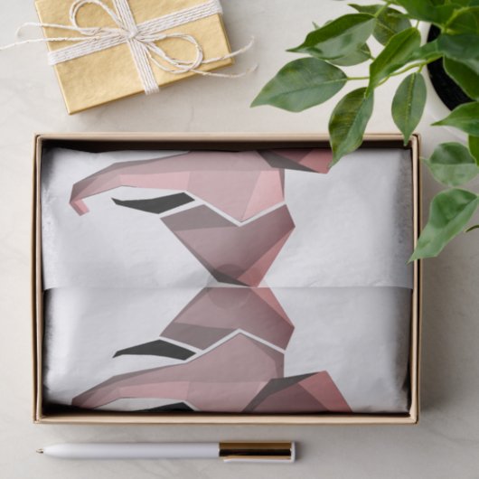 Eenvoudige vormen Geometrie Elephant Head Tissuepapier (Geschenk)