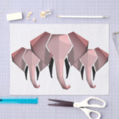 Eenvoudige vormen Geometrie Elephant Head Tissuepapier (Craft)
