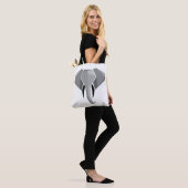 Eenvoudige vormen Geometrie Elephant Head Tote Bag (Op model)