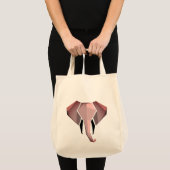 Eenvoudige vormen Geometrie Elephant Head Tote Bag (Voorkant (product))