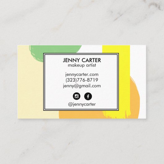 Eenvoudige vormen minimalistisch koelgoud visitekaartje (Achterkant)