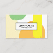 Eenvoudige vormen minimalistisch koelgoud visitekaartje (Voorkant)