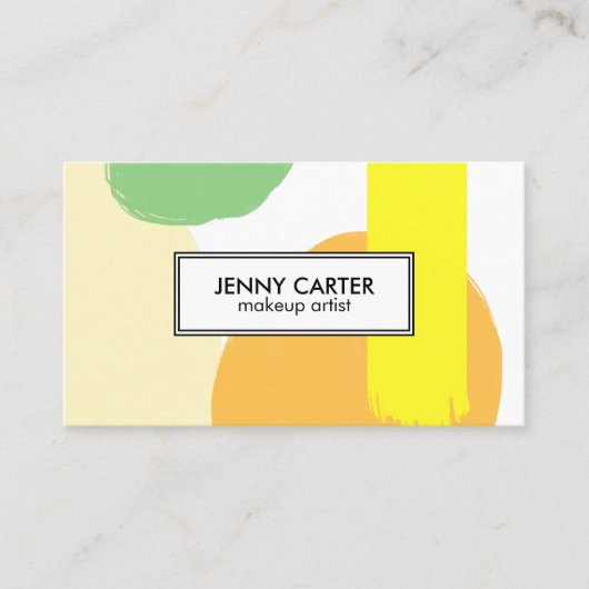 Eenvoudige vormen minimalistisch koelgoud visitekaartje (Voorkant)