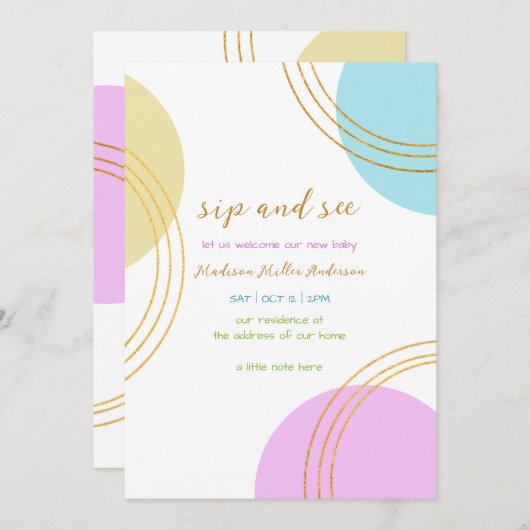 Eenvoudige vormen nippen en zien kaart (Voorkant / Achterkant)