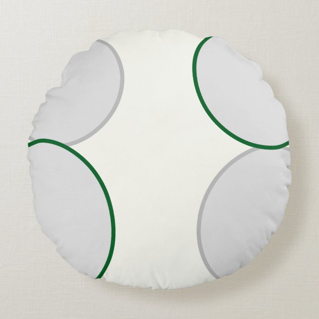 Eenvoudige vormen rond kussen (Voorkant)