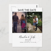 Eenvoudige vormen sparen het Briefkaart van de Fot (Voorkant / Achterkant)