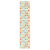 Eenvoudige vormen van atoomtijdperk, meerkleurig korte tafelloper (Voorkant)