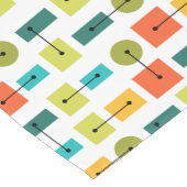 Eenvoudige vormen van atoomtijdperk, meerkleurig korte tafelloper (Hoek)