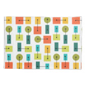 Eenvoudige vormen van atoomtijdperk, meerkleurig kussensloop (Achterkant)