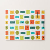 Eenvoudige vormen van atoomtijdperk, meerkleurig legpuzzel (Horizontaal)