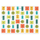 Eenvoudige vormen van atoomtijdperk, meerkleurig tafelkleed (Voorkant (Horizontaal))