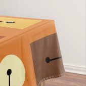 Eenvoudige vormen van atoomtijdperk Oranje Tafelkleed (Voorbeeld)